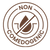 Non-comedogenic logo with a droplet icon going into pore crossed out.